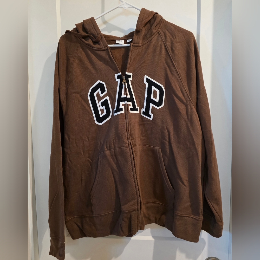 GAP Kids Chocolate Brown Zip-Up Hoodie